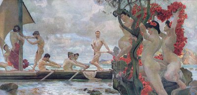 Ulises y las sirenas, c.1900 de Otto Greiner